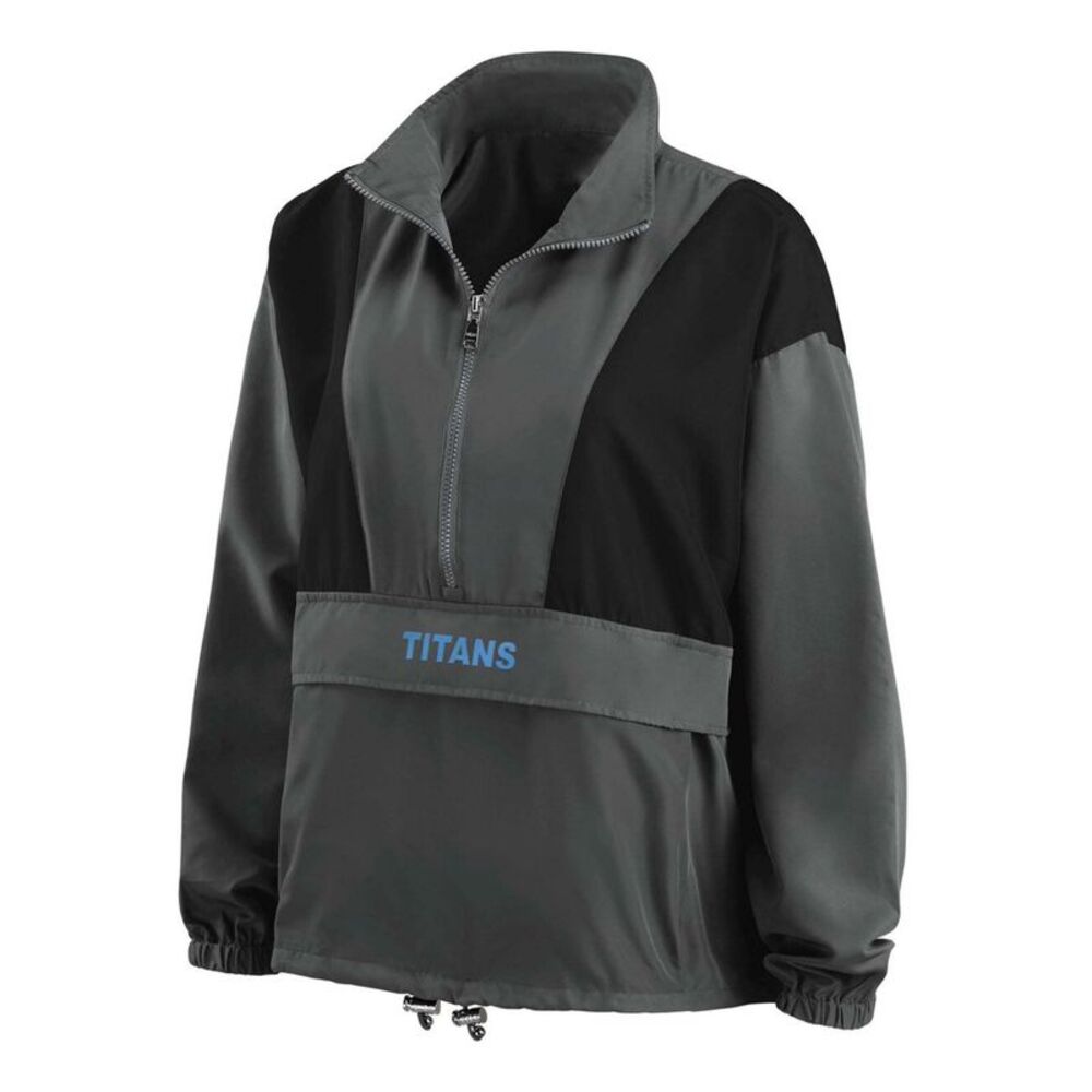 ERIN ANDREWS Womens Gray Zippered Pocketed Popover Packable Logo Jacket XL